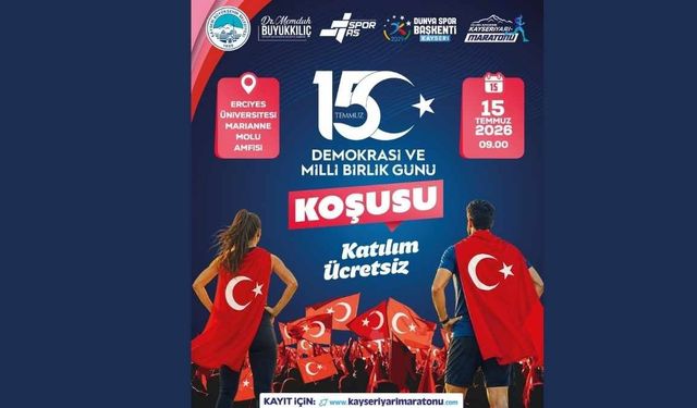 Kayseri Büyükşehir Belediyesi 15 Temmuz’da koşu düzenleyecek
