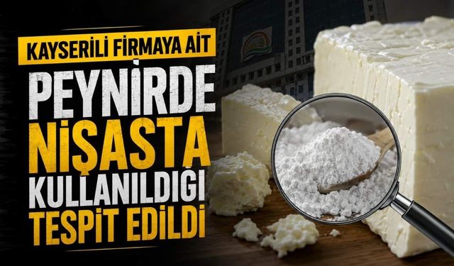 Kayserili firmaya ait peynirde nişasta kullanıldığı tespit edildi