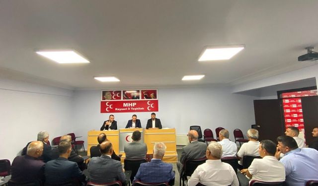 MHP Kayseri’de ilçe kongreleri öncesi toplantı! Yol haritası belirlendi