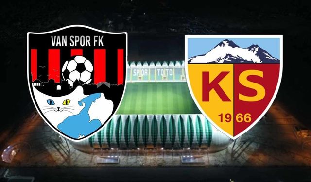 Vanspor Kayserispor maçı öncesi flaş gelişme! Merakla bekleniyordu sonunda belli oldu