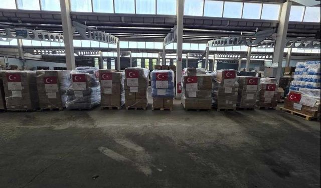 Venezuela'ya 16,4 insani yardım malzemesi Kayseri'den hava yoluyla sevk edildi!