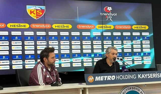 Kayserispor Teknik Direktörü Atila Gerin: Gerekirse onu da yeneceğiz Allah büyük