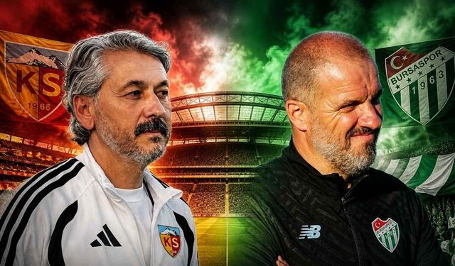 Kayserispor Bursaspor maçı ilk 11’leri belli oldu