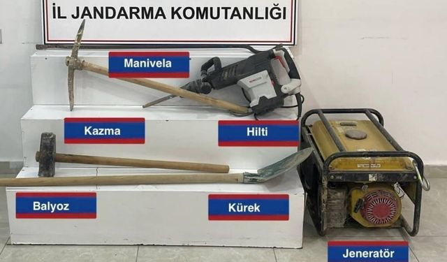 Yozgat'ta kaçak kazı operasyonu: 4 kişi suçüstü yakalandı