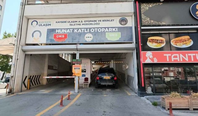 Kayseri’de otopark sistemi değişti! Yeni dönem Hunat’ta başladı