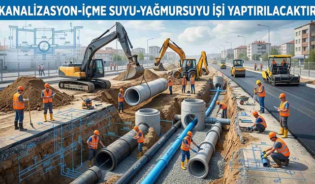 KANALİZASYON-İÇME SUYU-YAĞMURSUYU İŞİ YAPTIRILACAKTIR