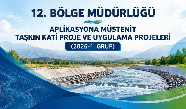 12. BÖLGE MÜDÜRLÜĞÜ APLİKASYONA MÜSTENİT TAŞKIN KATİ PROJE VE UYGULAMA PROJELERİ (2026-1. GRUP)