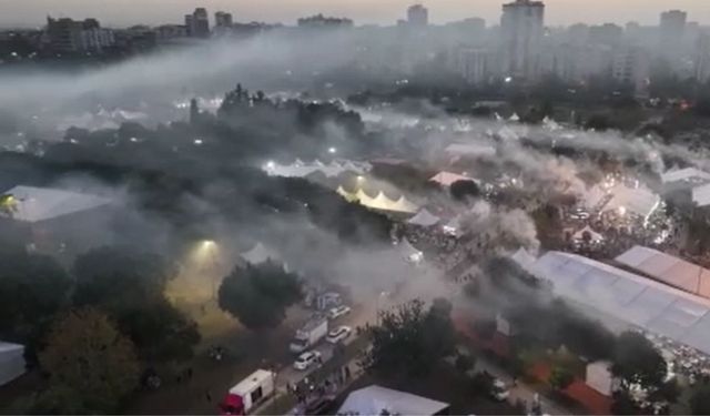 Adana Lezzet Festivali'nde kebap kuyruğu! Dumanlar gökyüzünü kapladı
