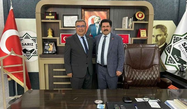Kayseri Sarız Milli Eğitim Müdürü’nden veda ziyareti