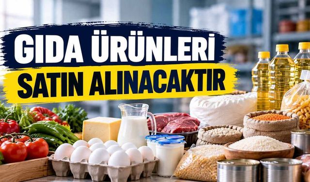 GIDA ÜRÜNLERİ SATIN ALINACAKTIR
