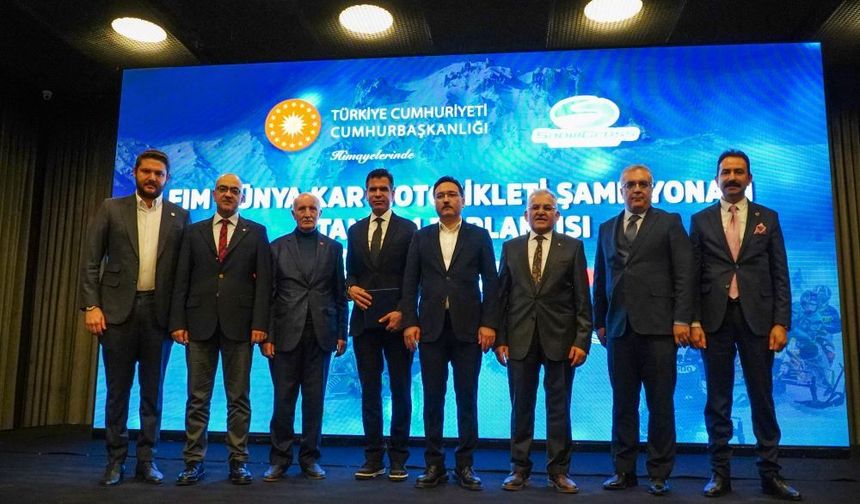 FIM Dünya Kar Motosikleti Şampiyonası Erciyes'te Gerçekleşecek