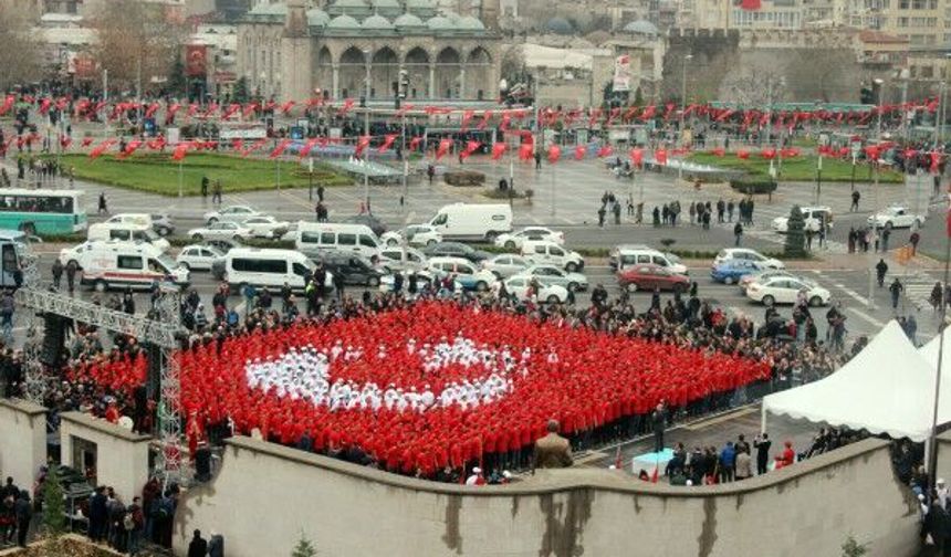Kayseri’de Çanakkale Ruhu: “BİR ÖLÜR BİN DİRİLİRİZ”
