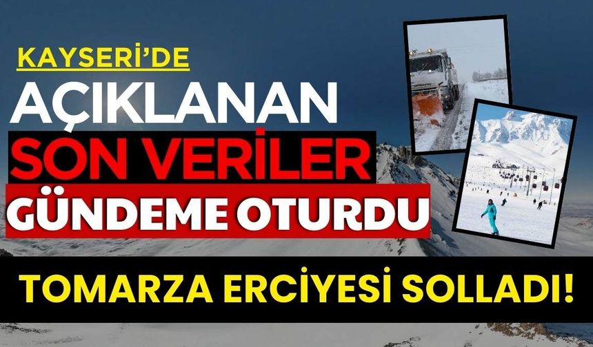 Kayseri’de kar dengesi değişti: Tomarza, Erciyes’i solladı!