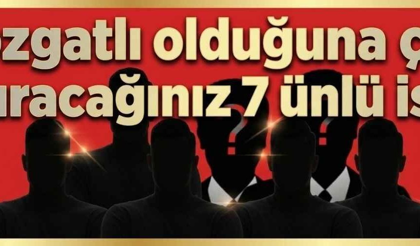 Yozgatlı olduğuna çok şaşıracağınız 7 ünlü isim!