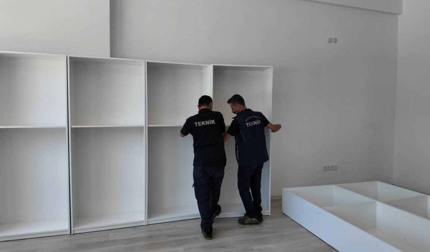 Kayseri Büyükşehir’den Akkışlalı öğrencilere kütüphane desteği