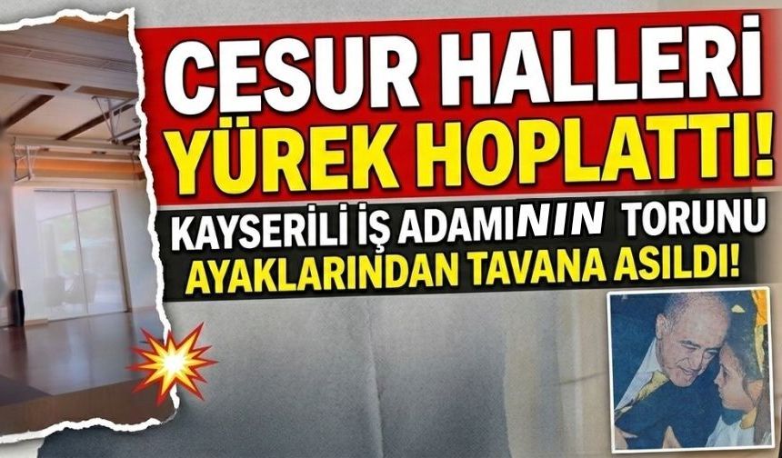 Kayserili iş adamının torunu ayaklarından tavana asıldı! Cesur yoga videosu olay oldu