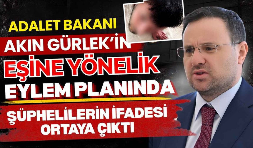 Adalet Bakanı Akın Gürlek’in eşine yönelik eylem planında şüphelilerin ifadesi ortaya çıktı