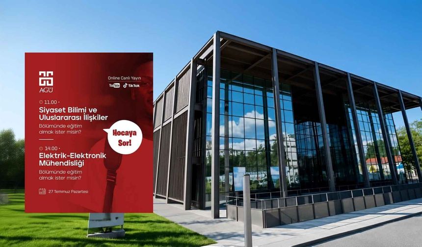 AGÜ’den YKS tercih dönemine özel canlı yayın: Adaylar akademisyenlere soru soracak!