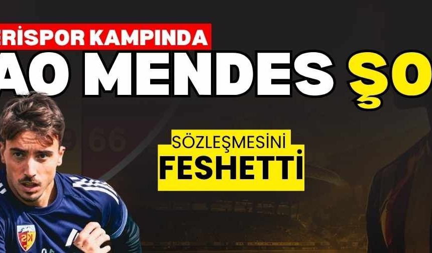 Kayserispor kampında Joao Mendes şoku! Sözleşmesini feshetti