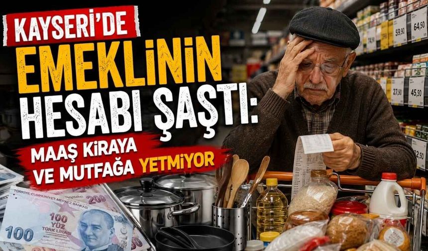 Kayseri’de emeklinin hesabı şaştı: Maaş kiraya ve mutfağa yetmiyor