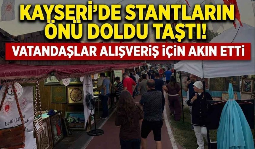 Kayseri’de İşyurtları Fuarı’na büyük ilgi! Vatandaşlar stantlara akın etti