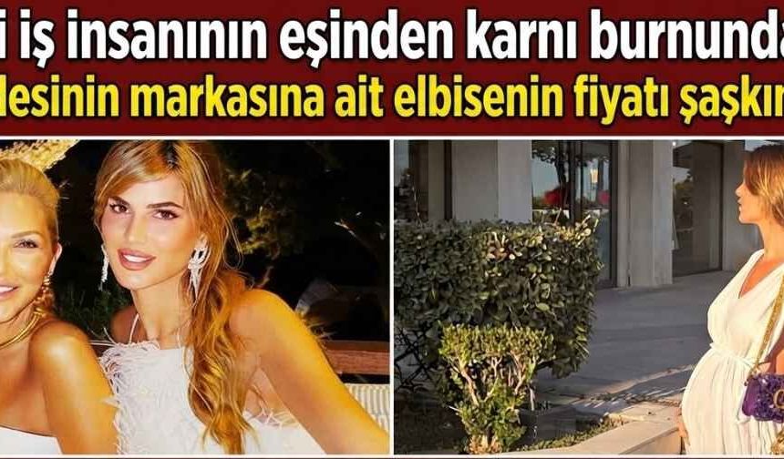 Nazlı Sabancı’dan hamile pozları! Kayınvalidesinin markasına ait elbisenin fiyatı şaşırttı!