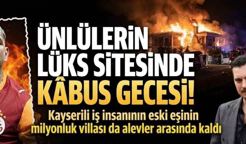 Lüks sitede kâbus gecesi! Çağatay Ulusoy, Yasemin Ergene ve Lucas Torreira'nın villası alevler arasında kaldı