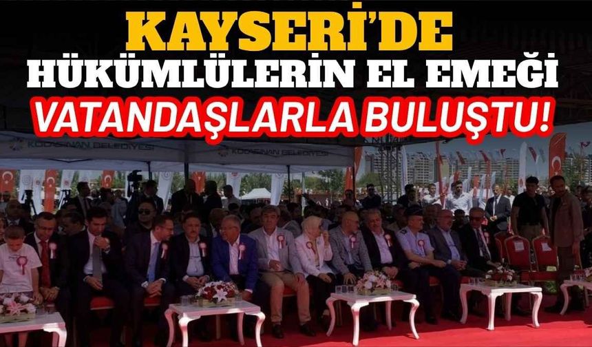 Kayseri’de İşyurtları Ürün ve El Sanatları Fuarı açıldı