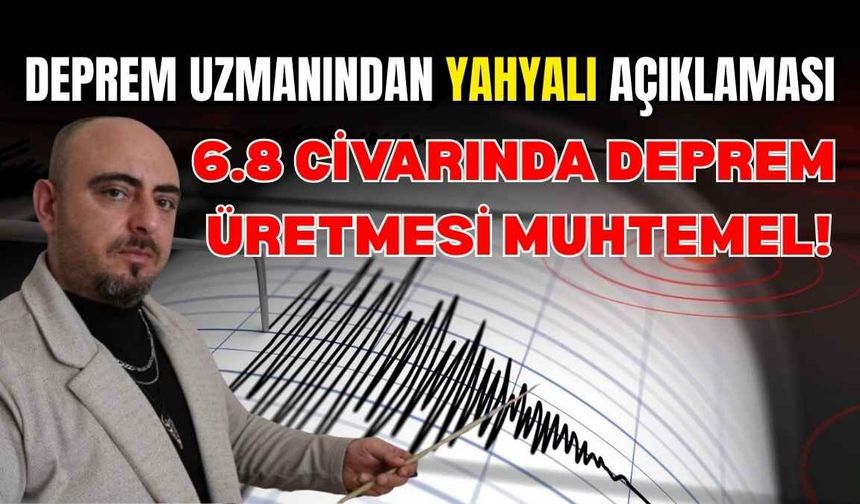Deprem uzmanından Yahyalı açıklaması: 6.8 civarında deprem üretmesi muhtemel!
