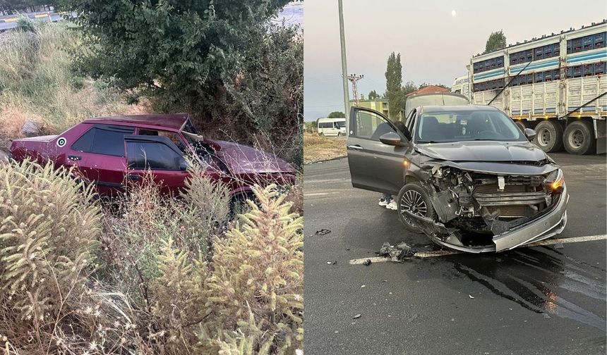 Yeşilhisar'da iki otomobil çarpıştı: 4 kişi yaralandı