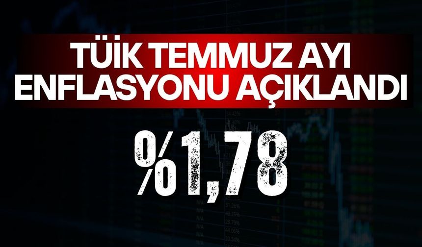 TÜİK Temmuz ayı enflasyonunu açıkladı