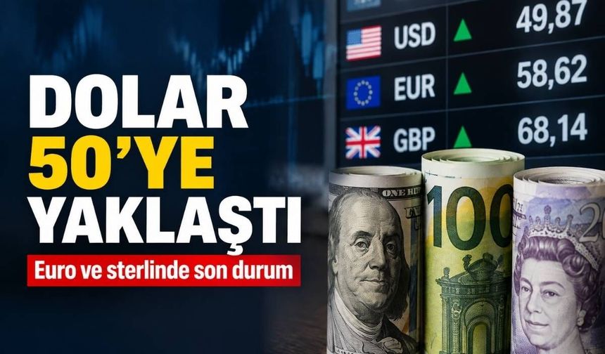 Dolar 50'ye yaklaştı: Euro ve sterlinde son durum