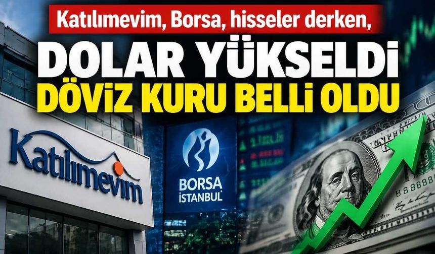 Katılımevim, Borsa, hisseler derken, Dolar yükseldi döviz kuru belli oldu