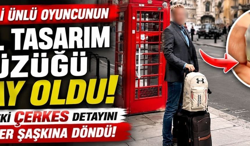 Kayserili ünlü oyuncunun özel tasarım yüzüğündeki Çerkes detayı şaşırttı!