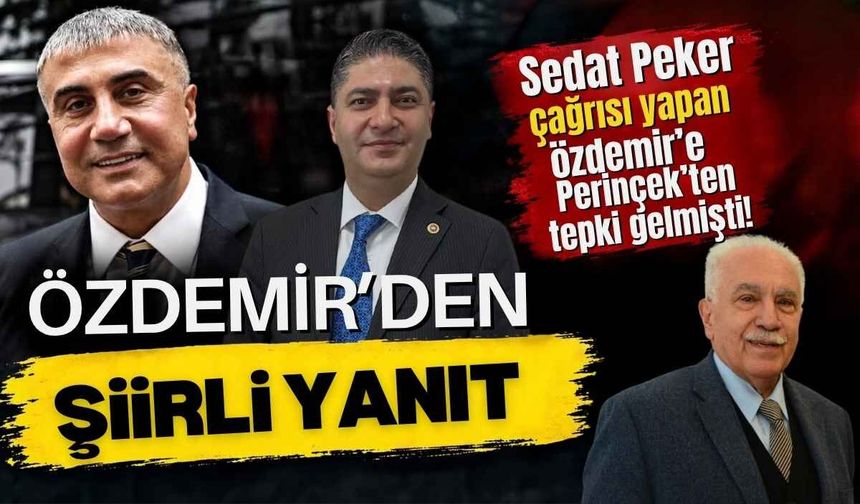 Sedat Peker çağrısı yapan Özdemir’e Perinçek’ten tepki gelmişti! Özdemir’den şiirli yanıt