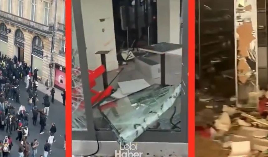 Fransa'da sokaklar karıştı! Apple, Louis Vuitton ve Hugo Boss mağazaları yağmalandı