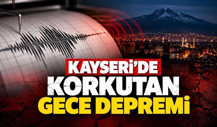 Kayseri’de 3,6 büyüklüğünde deprem yaşandı