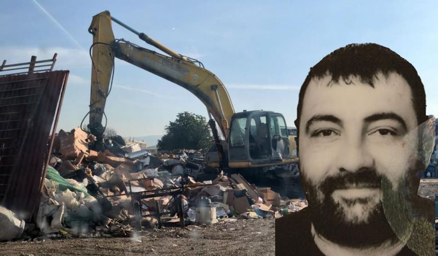 Bursa’da hurdacılık yapan Yasin Niğdelioğlu Ekskavatörle hurdaların arasına sıkışarak hayatını kaybetti