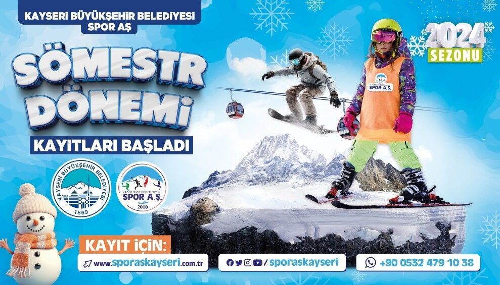 Büyükşehir Spor A.Ş.’den Kayak Okulu’nda ‘Sömestr’ Jesti