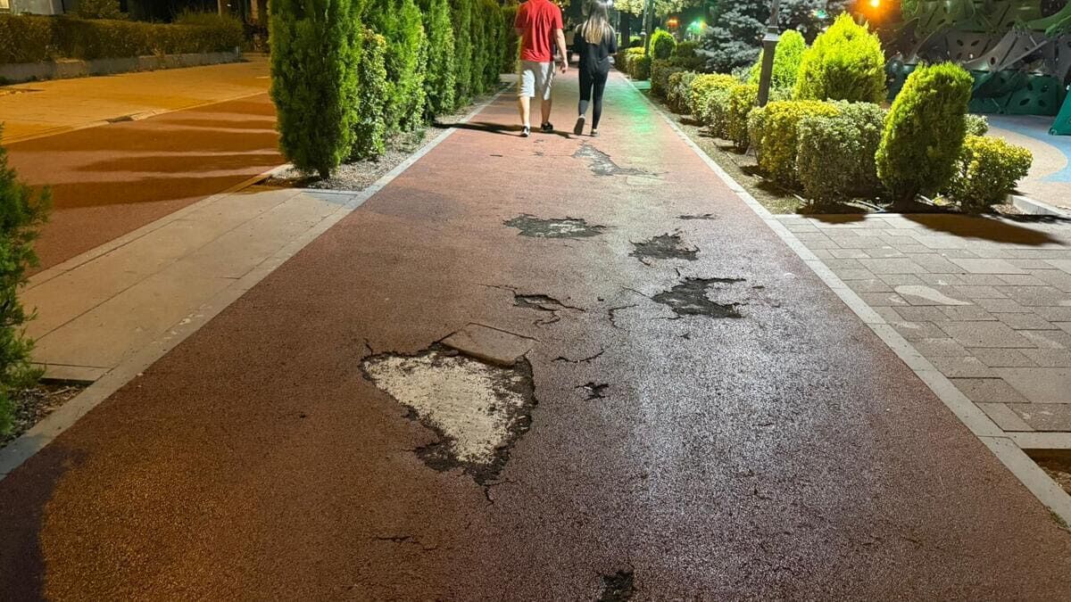 Parkın bu haliyle hem estetik açıdan kötü bir görüntü oluşturduğunu hem de yürüyüş yapanlara zorluk çıkardığını belirtiyorlar.

