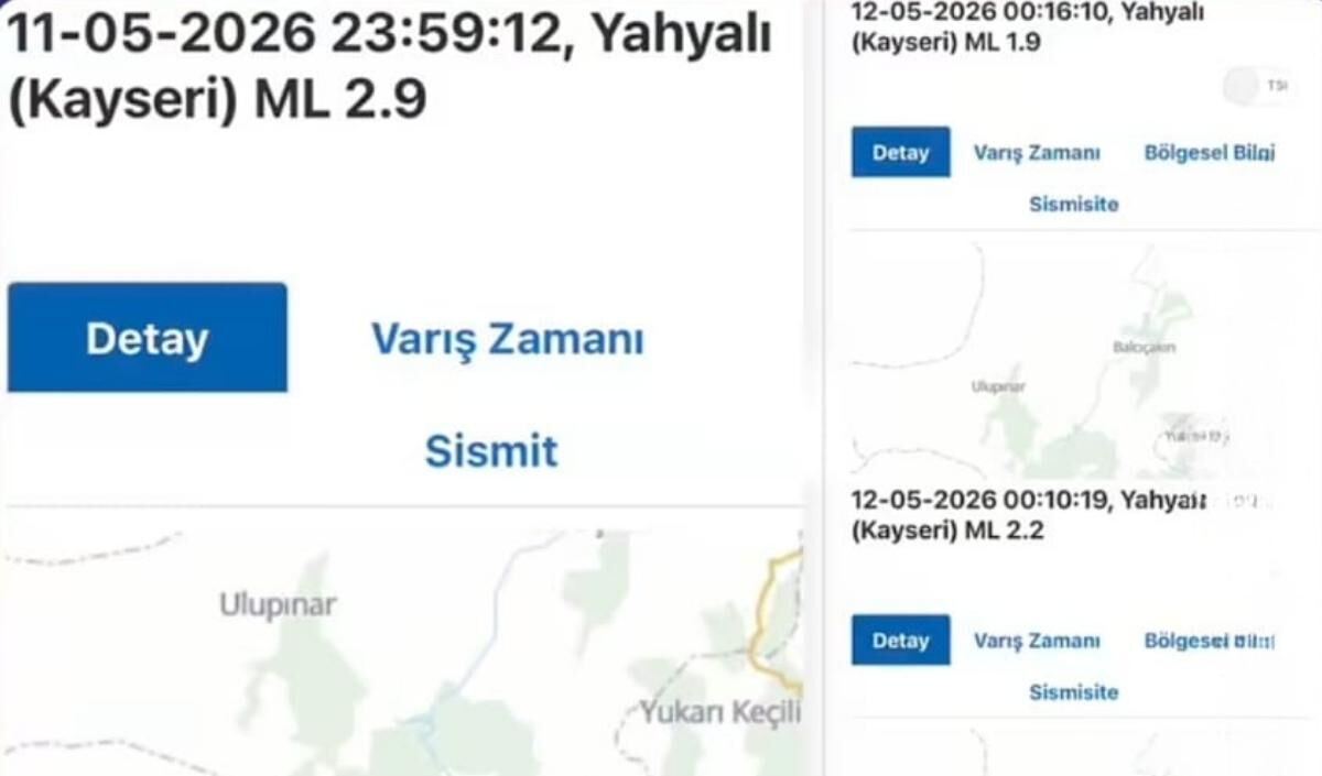 kayseri deprem haberleri