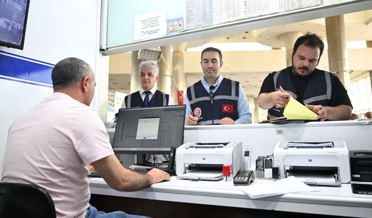Kayseri Otogarı’nda Bilet Denetimi (1)