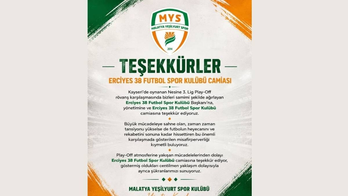 Malatya Yesilyurtspor Erciyes Fk Tesekkur (3)
