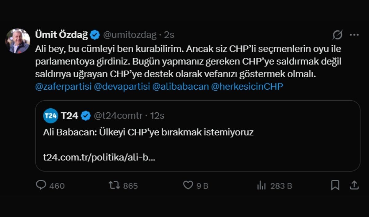 Özdağ Babacan X