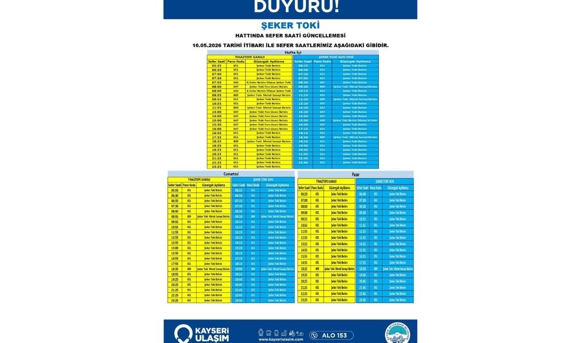 Ulaşım Saat Degısıklık 5