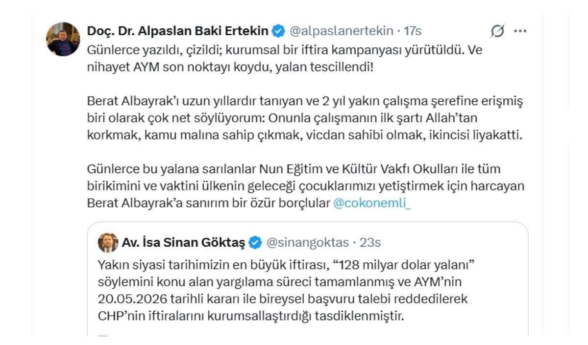Alparslan Baki Ertekin haberleri