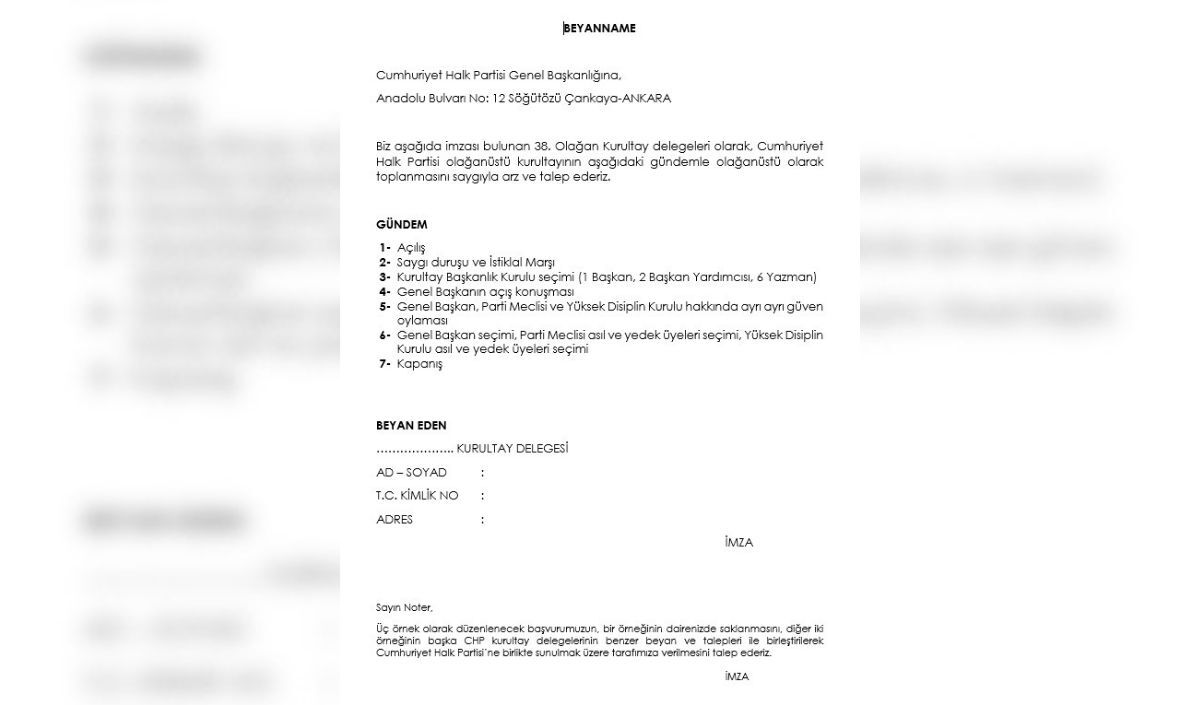 Chp Kayseri Delege Kurultay