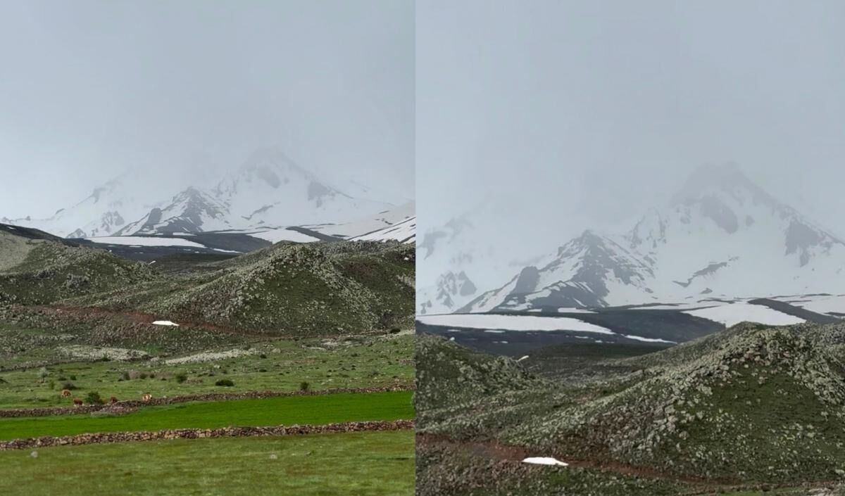Erciyes Dağı'nın Zirvesine Kar Yağdı (3)