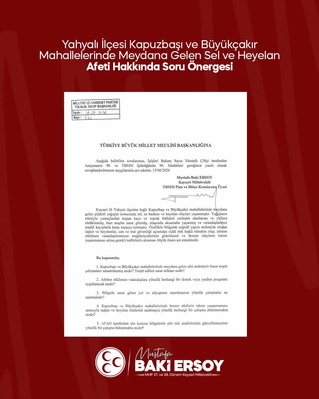 Ersoy Soru Önergesi (2)