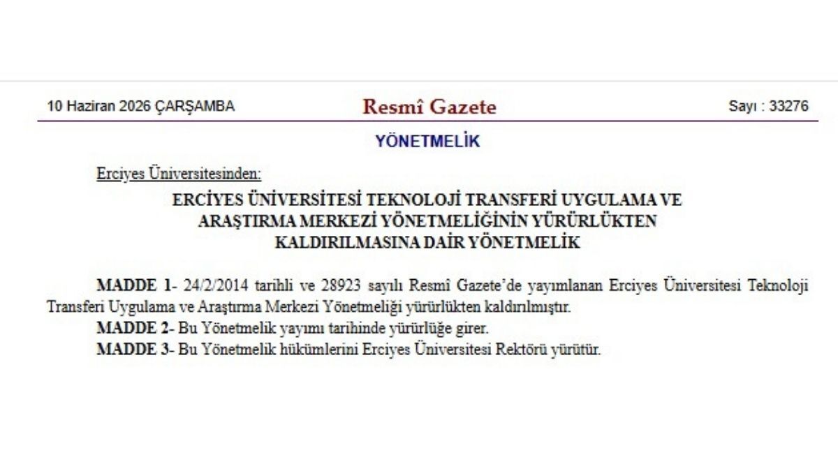 Erü Resmi Gazete 3
